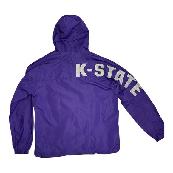 Colosseum Kansas State Wildcats Purple Reloaded Anorak Half-Zip Jacket Large - Picture 3 of 6